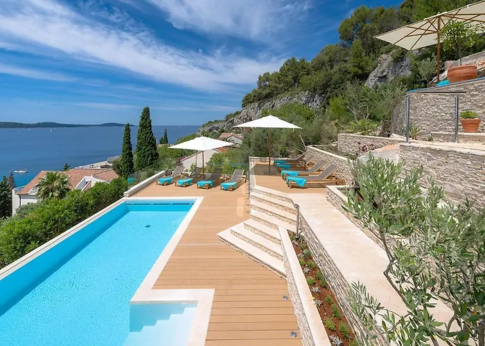 Luxury Villa Hvar Carpe Diem With Private Pool By The Sea